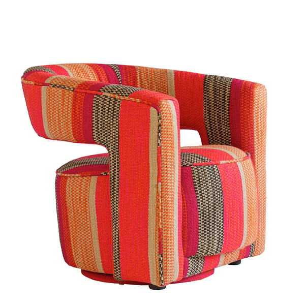 Madison Swivel Chair Llama Orange, Swivel Chair, Llama Orange - Andrew Martin Linen - image 1