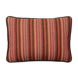 Cuchillas Multi Rectangular, Sustainable Feather, Cushion, 55CM X 40CM, Red - Andrew Martin Cotton Blend Geometric & Stripe - thumbnail 1