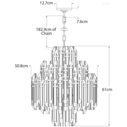 Adele 4 Tier Chandelier Brass, Hand-Rubbed Antique Brass - Andrew Martin - thumbnail 2