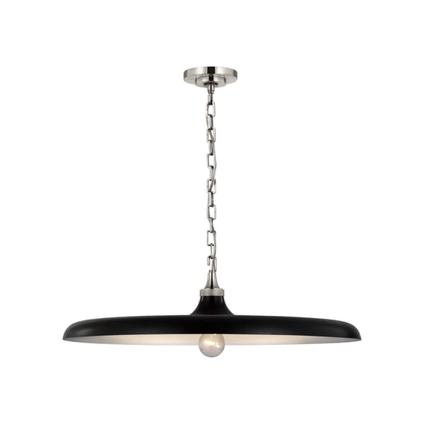 Piatto Pendant Nickel, Pendant Light, Polished Nickel - Andrew Martin - image 1