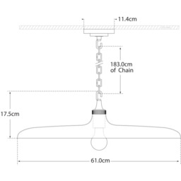 Piatto Pendant Nickel, Pendant Light, Polished Nickel - Andrew Martin - thumbnail 2
