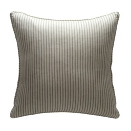 Savannah Storm, Sustainable Feather, Cushion, 55cm x 55cm - Andrew Martin Eco-conscious & Linen Blend & Viscose Blend Stripe - thumbnail 1