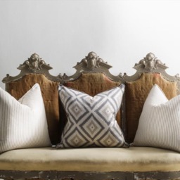 Savannah Storm, Sustainable Feather, Cushion, 55cm x 55cm - Andrew Martin Eco-conscious & Linen Blend & Viscose Blend Stripe - thumbnail 2