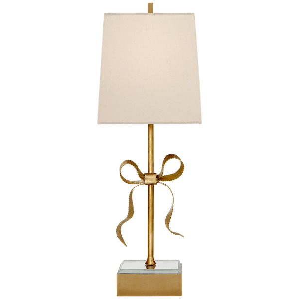 Ellery Table Lamp Cream, Table Lamp, Soft Brass & Cream Shade - Andrew Martin - image 1