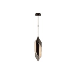 Ophelion Pendant Bronze, Pendant Light, Bronze & Alabaster - Andrew Martin - thumbnail 1