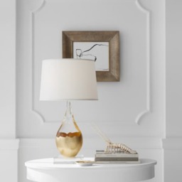 Juliette Table Lamp, Table Lamp, Clear/Gold - Andrew Martin - thumbnail 2