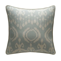 Volcano Powder, Sustainable Feather, Cushion, 55cm x 55cm - Andrew Martin Eco-conscious & Linen Blend & Viscose Blend Ikat - thumbnail 1