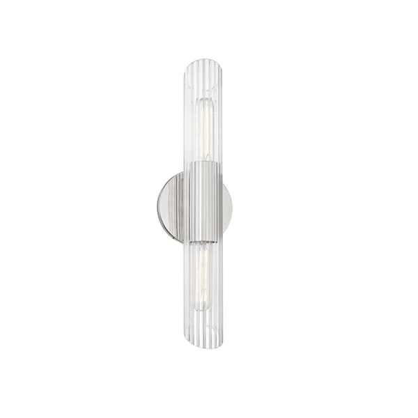 Cecily Wall Light Nickel, Wall Light, Small, Polished Nickel - Andrew Martin - image 1
