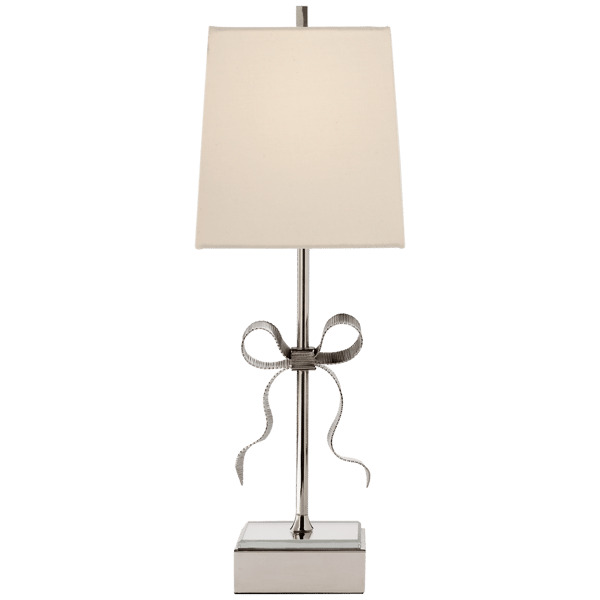 Ellery Table Lamp Nickel, Table Lamp, Polished Nickel - Andrew Martin - image 1
