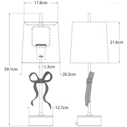 Ellery Table Lamp Nickel, Table Lamp, Polished Nickel - Andrew Martin - thumbnail 2