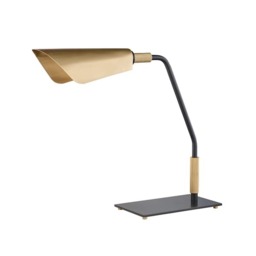 Bowery Table Lamp, Desk Lamp, Black/Bronze - Andrew Martin - thumbnail 1