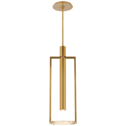 Melange Pendant Brass, Pendant Light, Medium, Antique-Burnished Brass - Andrew Martin - thumbnail 1