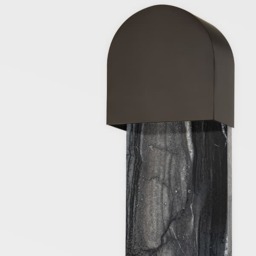 Hobart Wall Light Black, Wall Light, Black Brass - Andrew Martin - thumbnail 2