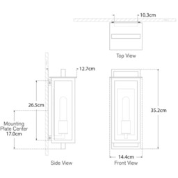 Halle Narrow Wall Light, Small, Black - Andrew Martin - thumbnail 2