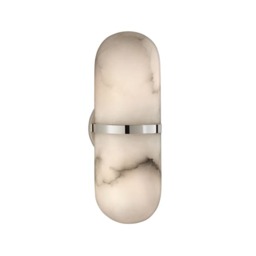 Melange Capsule Wall Light Nickel, Wall Light, Polished Nickel - Andrew Martin - thumbnail 1