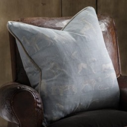 Kingdom Powder, Sustainable Feather, Cushion, 55cm x 55cm - Andrew Martin Eco-conscious & Linen Blend & Viscose Blend Animal - thumbnail 2