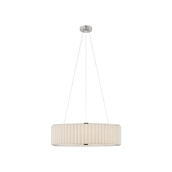 Palati Pendant Nickel, Pendant Light, Polished Nickel - Andrew Martin - image 1