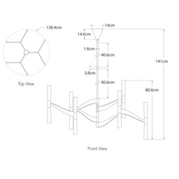 Brenta Grande Chandelier Brass, Hand-Rubbed Antique Brass - Andrew Martin - thumbnail 2