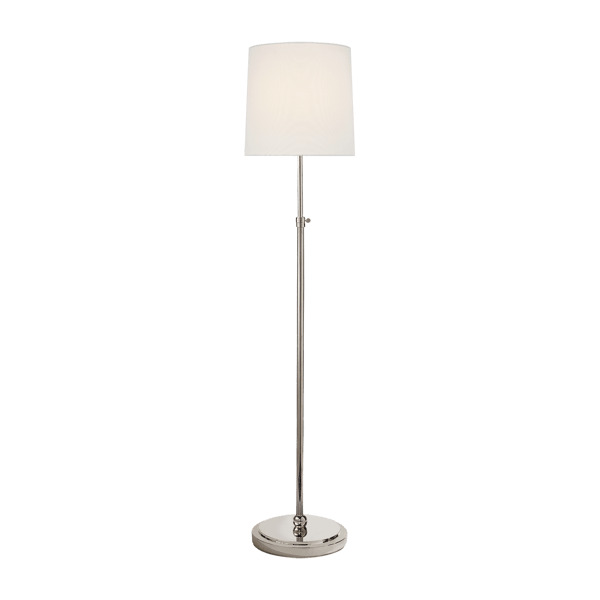 Bryant Floor Lamp Nickel, Floor Lamp, Polished Nickel - Andrew Martin - image 1