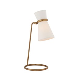 Clarkson Desk Lamp Brass, Desk Lamp, Hand-Rubbed Antique Brass - Andrew Martin - thumbnail 1