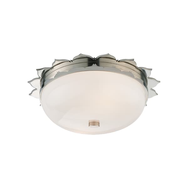 Rachel Flush Light Nickel, Ceiling Light, Polished Nickel - Andrew Martin - image 1