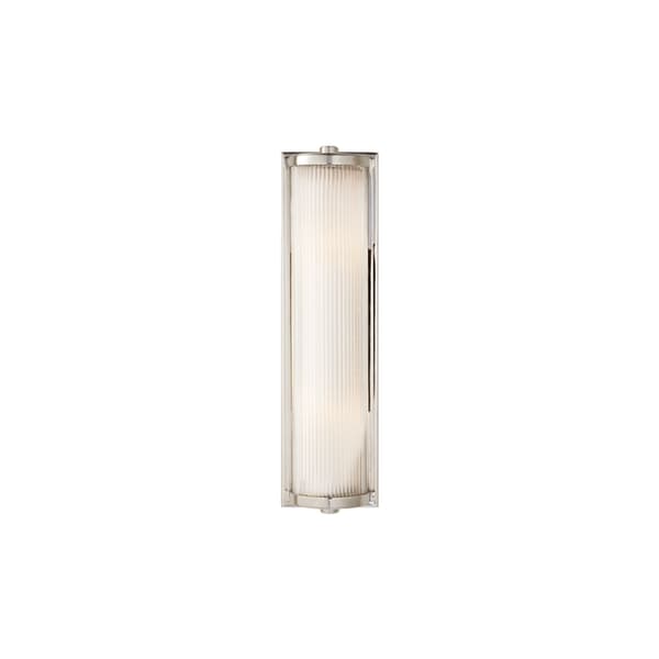 Dresser Wall Light Nickel, Wall Light, Long, Polished Nickel - Andrew Martin - image 1