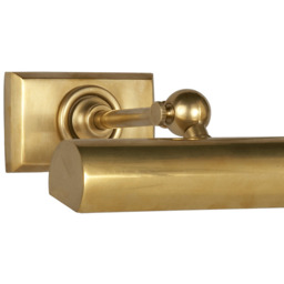 Cabinet Maker's Single Picture Light Antique Bronze, Picture Light, Small, Hand-Rubbed Antique Brass - Andrew Martin - thumbnail 2