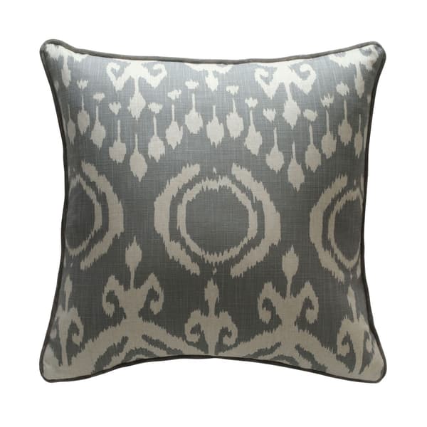 Volcano Storm, Sustainable Feather, Cushion, 55cm x 55cm - Andrew Martin Eco-conscious & Linen Blend & Viscose Blend Ikat - image 1