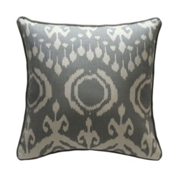 Volcano Storm, Sustainable Feather, Cushion, 55cm x 55cm - Andrew Martin Eco-conscious & Linen Blend & Viscose Blend Ikat - thumbnail 1