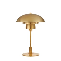 Whitman Table Lamp Brass, Desk Lamp, Antique Brass - Andrew Martin - thumbnail 1