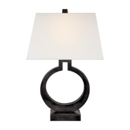 Ring Form Table Lamp Bronze, Table Lamp, Large - Andrew Martin - thumbnail 1