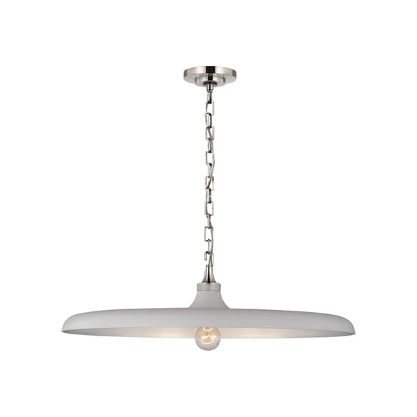 Piatto Pendant Nickel, Pendant Light, Polished Nickel - Andrew Martin - image 1