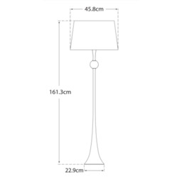 Dover Silver, Floor Lamp - Andrew Martin Silver - thumbnail 2