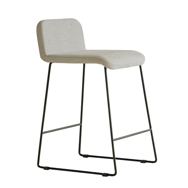 Lucy Bar Stool, Bar Stool, Grey - Andrew Martin Other Fabric - image 1
