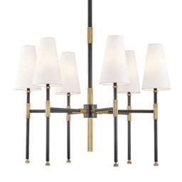 Bowery Chandelier Bronze, Small, Aged Old Bronze - Andrew Martin - thumbnail 1