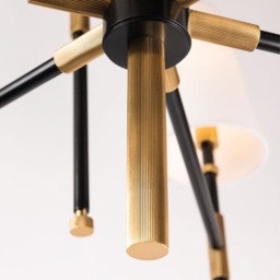 Bowery Chandelier Bronze, Small, Aged Old Bronze - Andrew Martin - thumbnail 2