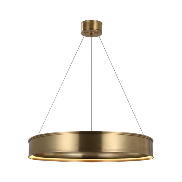 Connery Chandelier Brass, Large, Antique-Burnished Brass - Andrew Martin - image 1