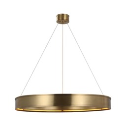 Connery Chandelier Brass, Large, Antique-Burnished Brass - Andrew Martin - thumbnail 2