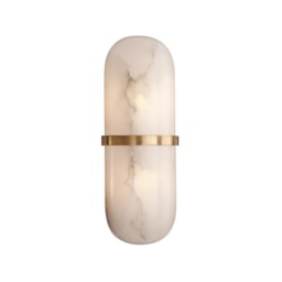 Melange Capsule Wall Light Brass, Wall Light, Antique-Burnished Brass - Andrew Martin - thumbnail 1