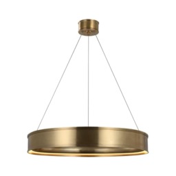 Connery Chandelier Brass, Medium, Antique-Burnished Brass - Andrew Martin - thumbnail 1