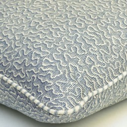 Pollen Denim, Sustainable Feather, Cushion - Andrew Martin Eco-conscious & Linen Blend & Viscose Blend Small Prints - thumbnail 2