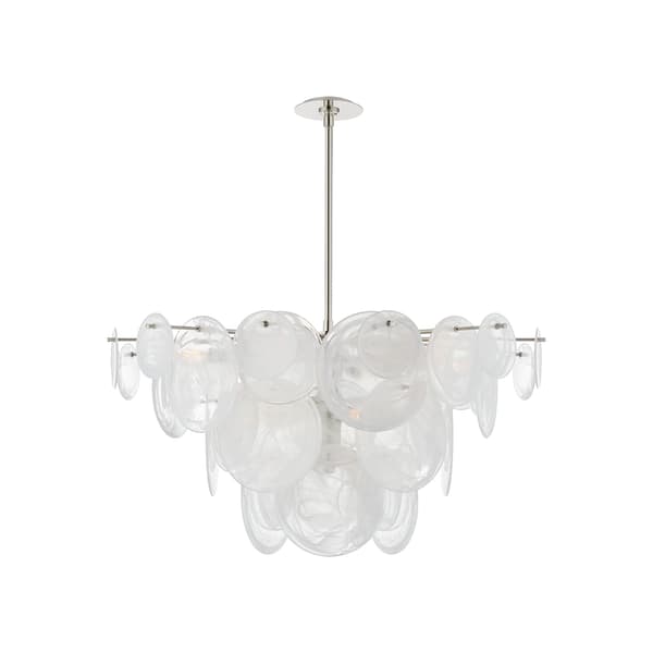 Loire Chandelier Nickel, Polished Nickel - Andrew Martin - image 1