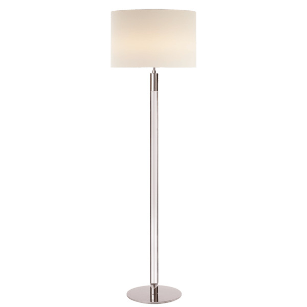 Riga Floor Lamp, Floor Lamp, Polished Nickel / Clear Glass - Andrew Martin - image 1
