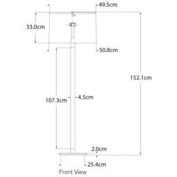 Riga Floor Lamp, Floor Lamp, Polished Nickel / Clear Glass - Andrew Martin - thumbnail 2