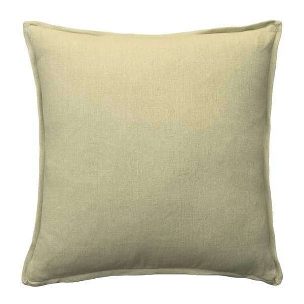 Rocco Sage, Sustainable Feather, Cushion, 55cm x 55cm - Andrew Martin With Trim/Fringe & Linen & Linen Blend Plain - image 1