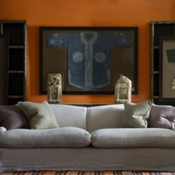 Rocco Sage, Sustainable Feather, Cushion, 55cm x 55cm - Andrew Martin With Trim/Fringe & Linen & Linen Blend Plain - thumbnail 2