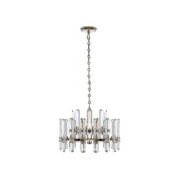 Bonnington Chandelier Nickel, Small, Polished Nickel - Andrew Martin - thumbnail 1