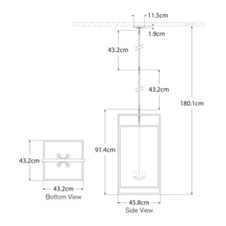 Halle Pendant Light Nickel, Pendant Light, Polished Nickel - Andrew Martin - thumbnail 2