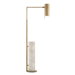 Alma Floor Lamp Brass, Floor Lamp, Antique-Burnished Brass - Andrew Martin - thumbnail 1