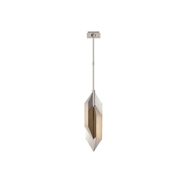 Ophelion Pendant Nickel, Pendant Light, Polished Nickel & Alabaster - Andrew Martin - image 1